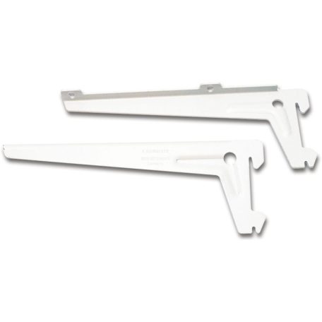 Element System Szögkonzol Párban Fehér 18 cm