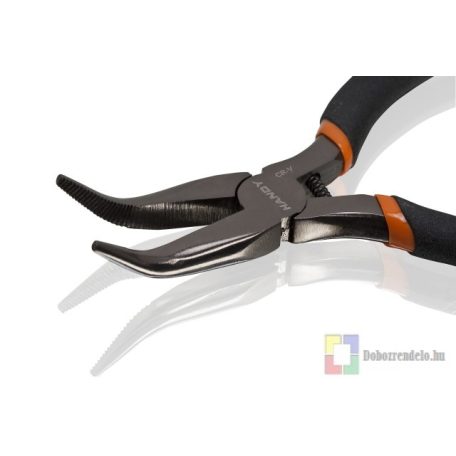 Hajlított laposfogó gumírozott nyéllel 135 mm