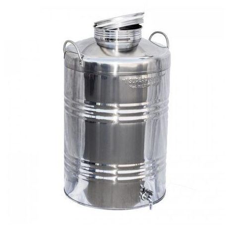 Inox kanna füles 50 L-es, csappal