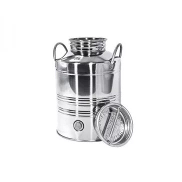 Inox kanna füles 10 L-es, csappal