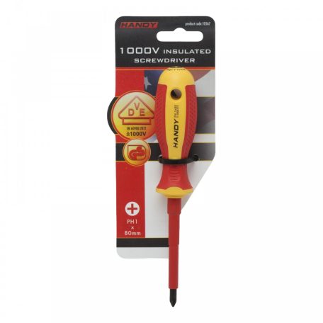 Csavarhúzó PH1 x 4,5 x 80 mm 1000V-ig szigetelt
