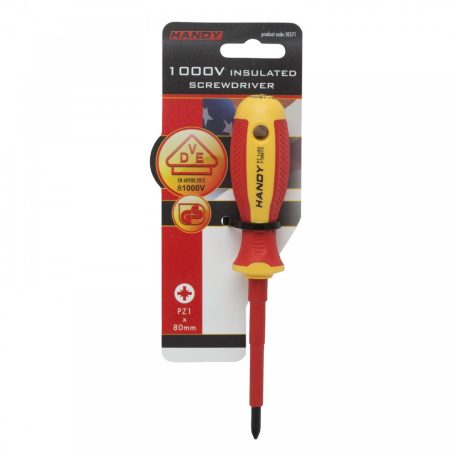 Csavarhúzó PZ1 x 80 mm 1000V-ig szigetelt