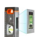 Vízmérték - vonalzóval, tükörlibellával 400 mm