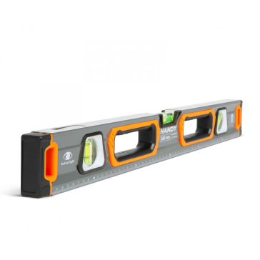 Vízmérték - vonalzóval, tükörlibellával 600 mm