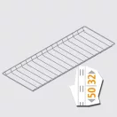 Element System Drótkosár Italtartó, Fehér 80X30 cm, Konzollal