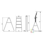Két Oldalt Járható Alu Létra 2X5