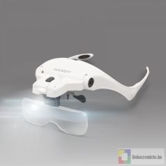 Nagyítós fejpánt LED világítással + lencse szett