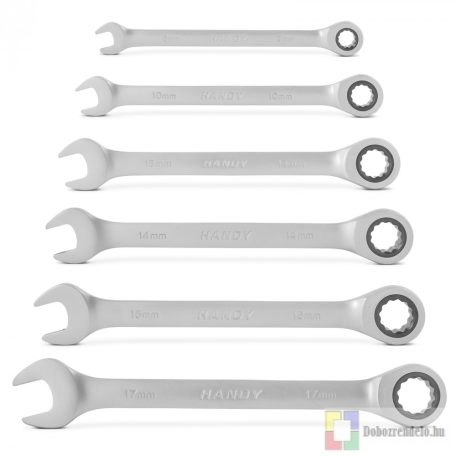 Racsnis csillag-villáskulcs készlet - 6 db-os 8,10,13,14,15,17 mm