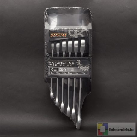 Racsnis csillag-villáskulcs készlet - 6 db-os 8,10,13,14,15,17 mm
