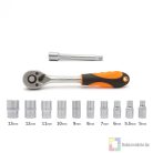 Dugókulcs készlet - 1/4" - 12 db