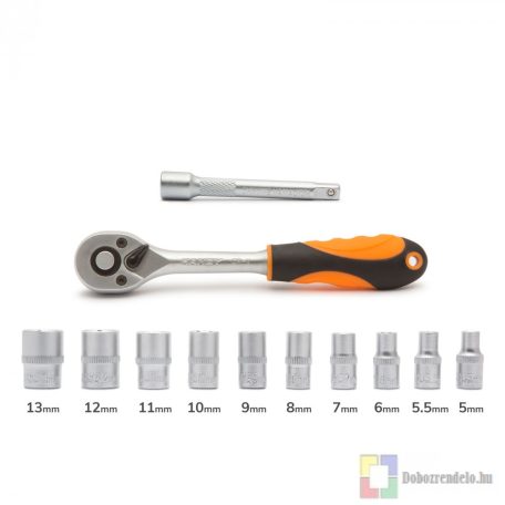 Dugókulcs készlet - 1/4" - 12 db