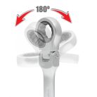 Racsnis csillag-villáskulcs 23 mm flexibilis fejjel