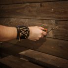 Mágneses poliészter csuklópánt 23 x 8 cm