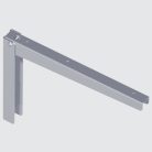 Element System Lehajtható Fali Konzol 28 cm, Alu/Ezüst