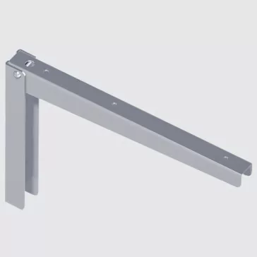 Element System Lehajtható Fali Konzol 38 cm, Alu/Ezüst