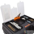 2 az 1-ben fúró + alkatrész tároló műanyag táska 15.7" - 400 x 300 x 155 mm