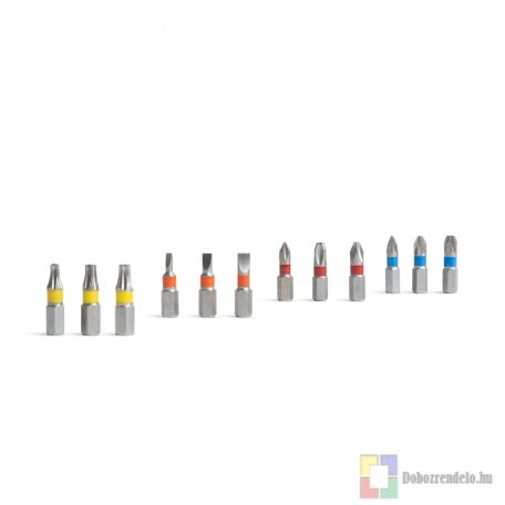 Fúrószár és bitfej készlet - 18 db-os