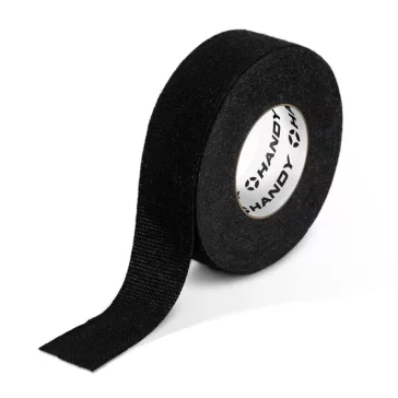   Öntapadós textil szalag - kábelkorbácsokhoz - 15 m x 19 mm x 0,3 mm - fekete