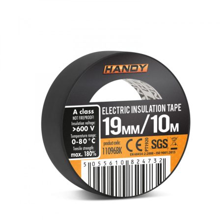 Szigetelőszalag 19 mm · 10 m fekete