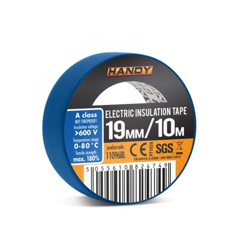 Szigetelőszalag 19 mm · 10 m kék