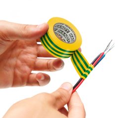 Szigetelőszalag 19 mm · 10 m zöld / sárga