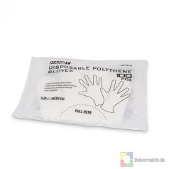 Egyszer használatos fólia kesztyű  100 db / csomag