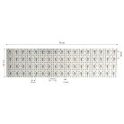 Element System Perforált Lemez Fehér 800X200 mm