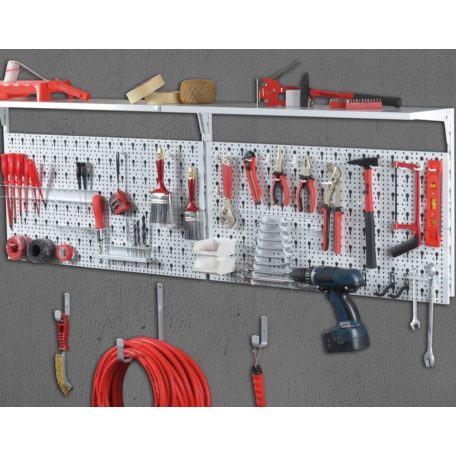 Element System Perforált Lemez 800X200 mm,Alu/Ezüst