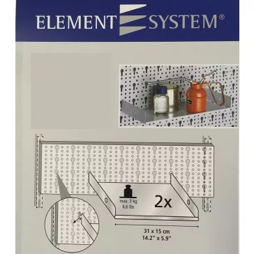 Element System Polc Perforált Lemezhez