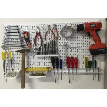 Element System Szerszámtartó Dupla, Fehér