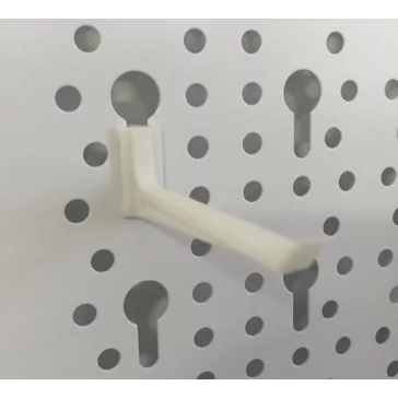 Element System Műanyag Akasztó, 75mm Fehér