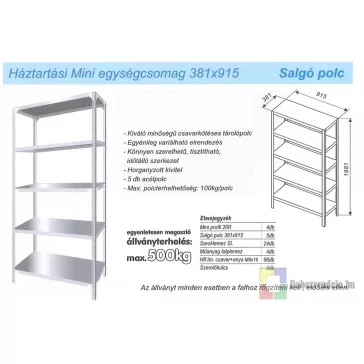 Mini Salgó Polc Szett (381X915 mm)