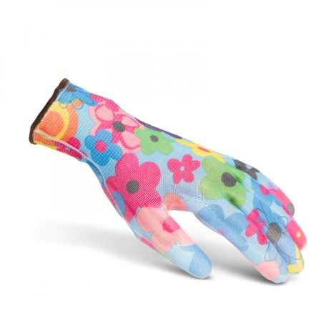 Mintás kerti kesztyű L