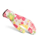 Mintás kerti kesztyű L