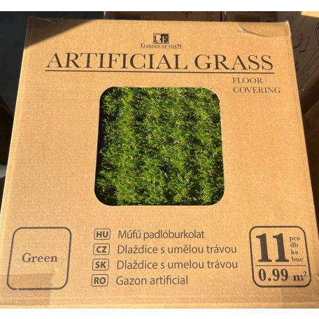 Műfű padlóburkolat - 30 x 30 cm - 11 db / csomag