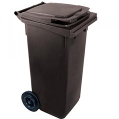   Háztartási hulladéktároló, kuka 120 L antracitszürke, kerekes