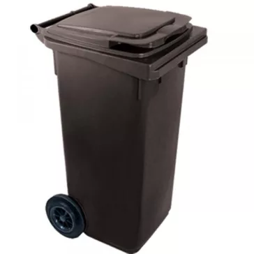   Háztartási hulladéktároló, kuka 120 L antracitszürke, kerekes