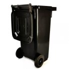 Háztartási hulladéktároló, kuka 120 L antracitszürke, kerekes