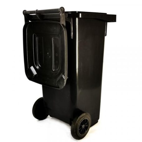 Háztartási hulladéktároló, kuka 120 L antracitszürke, kerekes