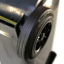 Háztartási hulladéktároló, kuka 120 L antracitszürke, kerekes