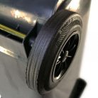 Háztartási hulladéktároló, kuka 120 L antracitszürke, kerekes