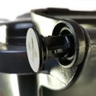 Háztartási hulladéktároló, kuka 120 L antracitszürke, kerekes