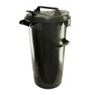 Háztartási hulladéktároló, kuka 50 L fekete, műanyag