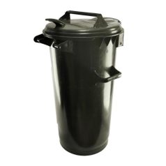 Háztartási hulladéktároló, kuka 50 L fekete, műanyag