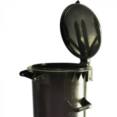 Háztartási hulladéktároló, kuka 50 L fekete, műanyag