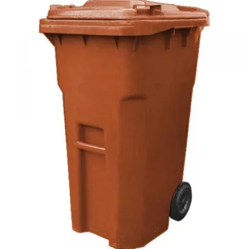 Háztartási kuka 240 BARNA kerekes