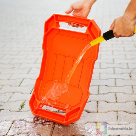 Gumi szerszámos tálca tárolórekeszekkel - fogantyúval - 53 x 29,5 x 3,5 cm