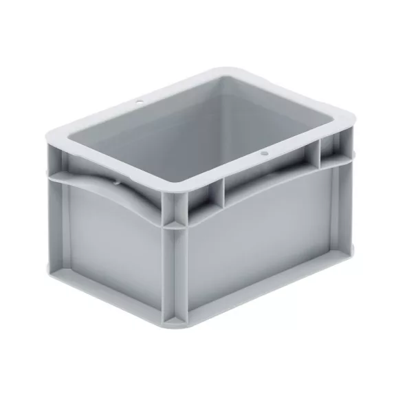 Basicline Euro láda 200x150x120 mm, alja és oldala zárt, Szürke Basicline Euro láda 200x150x120 mm, alja és oldala zárt, Szürke