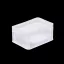 Basicline Euro láda 200x150x120 mm, alja és oldala zárt, Átlátszó
