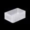 Basicline Euro láda 300x200x120 mm, alja és oldala zárt, Átlátszó